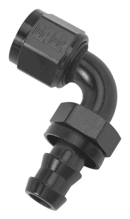 Russell Performance -10 AN Twist-Lok 90 Degree Hose End (Black) - Image 2