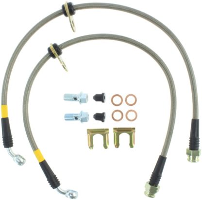 StopTech 08-09 WRX Stainless Steel Rear Brake Lines - Image 4