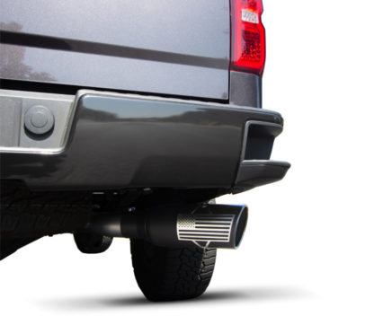 Gibson 15-18 Chevrolet Silverado 1500 LS 5.3L 4in Patriot Series Cat-Back Single Exhaust - Stainless - Image 2