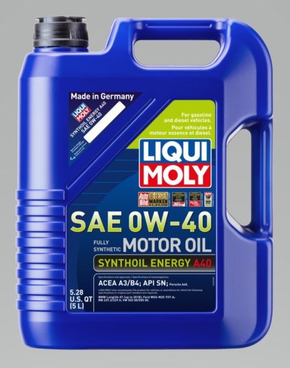 LIQUI MOLY 5L Synthoil Energy A40 Motor Oil SAE 0W-40 - Image 2