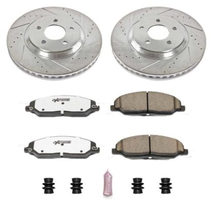 Power Stop 05-10 Ford Mustang Front Z26 Street Warrior Brake Kit