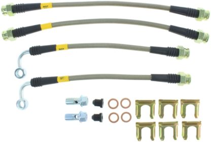 StopTech 05-06 LGT Stainless Steel Rear Brake Lines (4 Line Kit) - Image 4