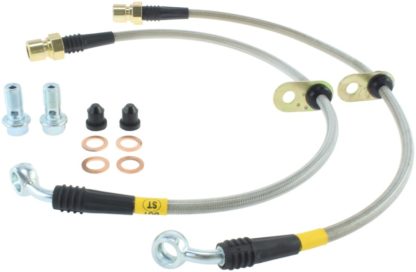 StopTech 10+ Camaro SS V8 Stainless Steel Front Brake Lines - Image 3