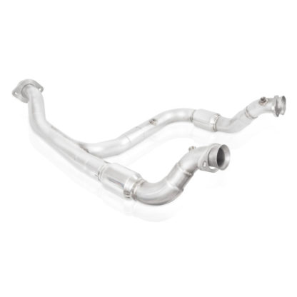 Stainless Works 15-18 F-150 3.5L Downpipe 3in High-Flow Cats Y-Pipe Factory Connection - Image 2