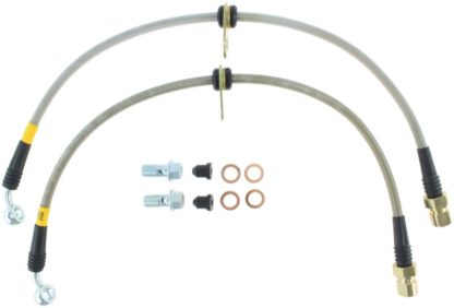 StopTech 10+ Camaro SS V8 Stainless Steel Front Brake Lines - Image 4