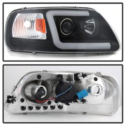 Spyder 97-03 Ford F-150 (After 6/1997) Light Bar Projector Headlights - Blk (PRO-YD-FF15097V2-LB-BK) - Image 8