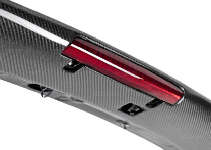 Seibon 08-11 Subaru WRX/STi Hatchback STI-Style Carbon Fiber Rear Spoiler w/ LED Light Included - Image 4