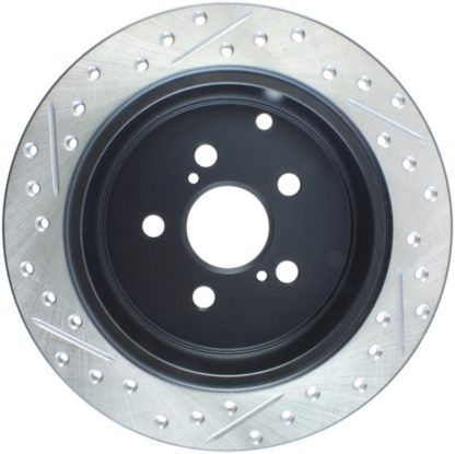 StopTech 03-08 Pontiac Vibe / 05-09 Scion tc Left Rear Slotted & Drilled Rotor - Image 4