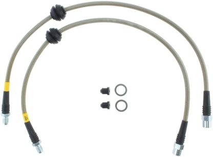 StopTech 08-13 Mini Cooper / 11-14 Mini Countryman Stainless Steel Front Brake Lines - Image 4