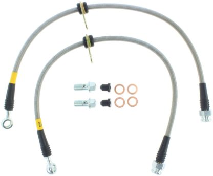 StopTech 08-10 EVO X AWD Stainless Steel Rear Brake Lines - Image 4