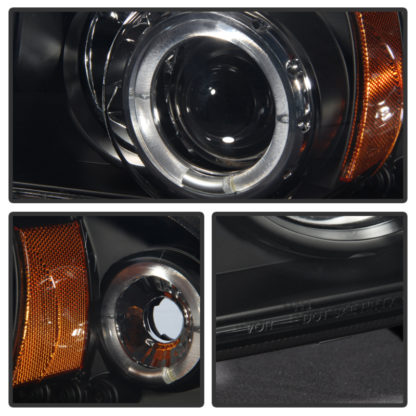 Spyder Dodge Dakota 97-04/Durango 98-03 1PC Projector Headlights LED Halo LED Blk PRO-YD-DDAK97-BK - Image 3