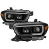 xTune Toyota Tacoma 16-18 DRL Light Bar Projector Headlights - Black PRO-JH-TTA16-LBDRL-BK - Image 2
