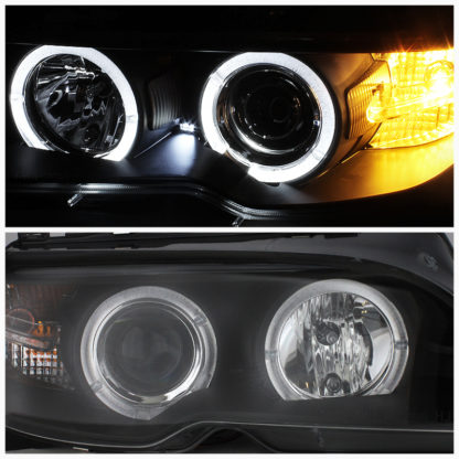 Spyder BMW E46 3-Series 04-06 2 DR Projector Halogen Model- LED Halo Blk PRO-YD-BMWE4604-2DR-HL-BK - Image 5