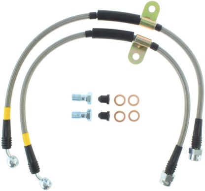 StopTech 07-08 Cadillac Escalade Stainless Steel Front Brake Lines - Image 4