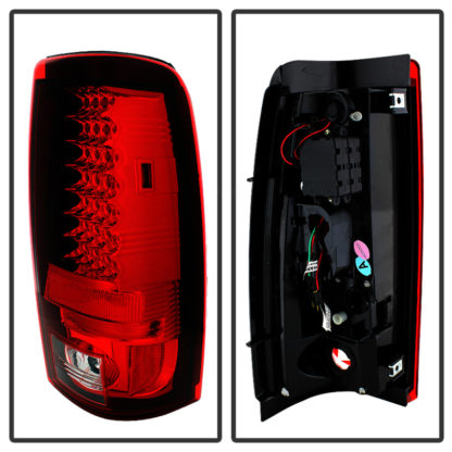 Spyder Chevy Silverado 1500 03-06 (Not Fit Stepside)LED Tail Lights Red Clear ALT-YD-CS03-LED-RC - Image 3