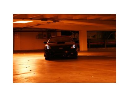 Spyder Toyota Celica 00-05 Projector Headlights LED Halo DRL Blk High H1 Low H1 PRO-YD-TCEL00-LED-BK - Image 3