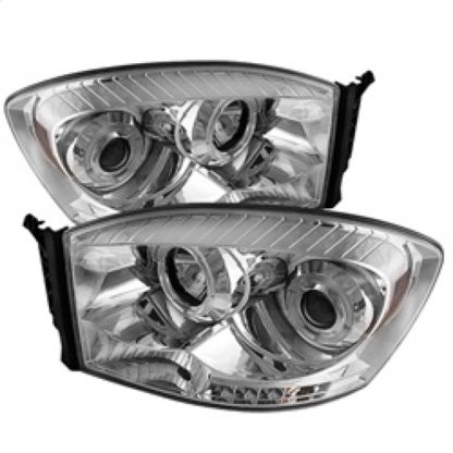 Spyder Dodge Ram 1500 06-08/Ram 2500 06-09 Projector Headlights LED Halo LED Chrm PRO-YD-DR06-HL-C - Image 2