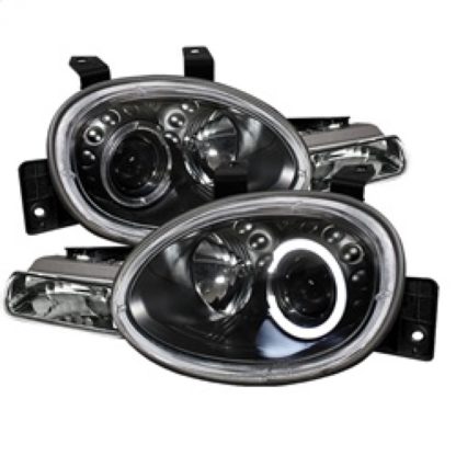 Spyder Dodge Neon 95-99/Plymouth Neon 95-99 Projector Headlights LED Halo Blk PRO-YD-DN95-HL-BK - Image 2