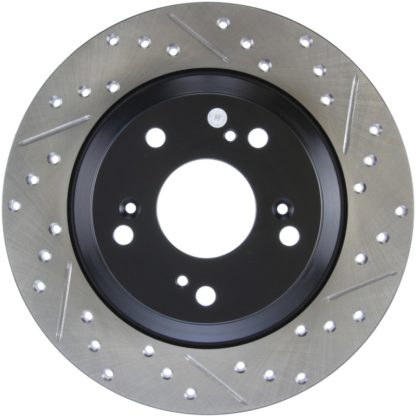 StopTech 00-09 S2000 Slotted & Drilled Left Rear Rotor - Image 7