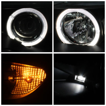 Spyder BMW E46 3-Series 04-06 2 DR Projector Halogen Model- LED Halo Blk PRO-YD-BMWE4604-2DR-HL-BK - Image 6