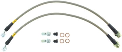 StopTech 04-08 Cadillac STS/XLR/XLR-V/SLS / 05-08 Corvette Stainless Steel Front Brake Line Kit - Image 4