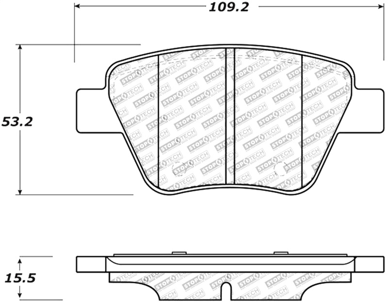 StopTech Performance Volkswagen Rear Brake Pads - Image 2