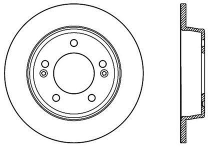 StopTech Sport Slotted 11-17 Hyundai Elantra Rear Left Slotted Rotor