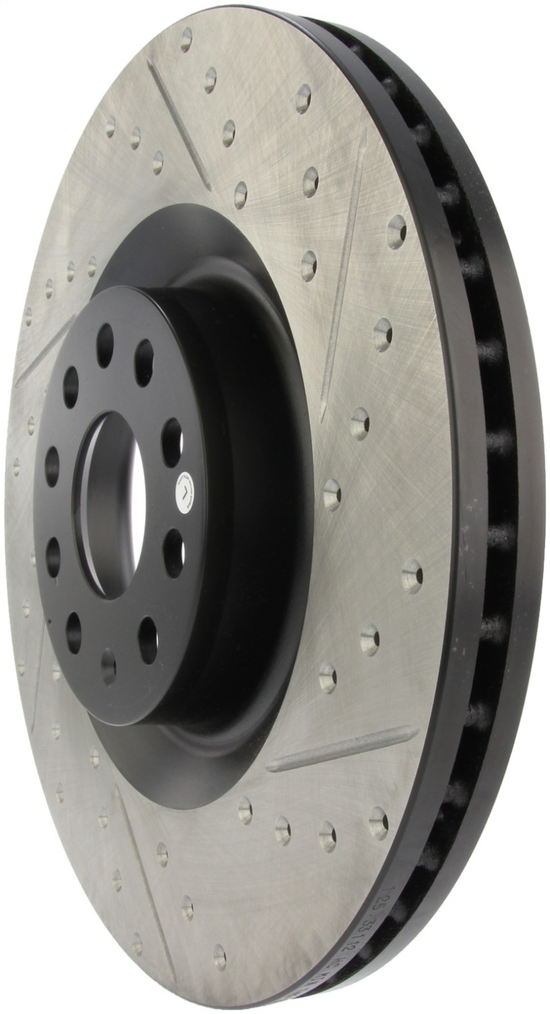 StopTech Select Sport 09-13 Subaru Forester Slotted and Drilled Left Front Rotor
