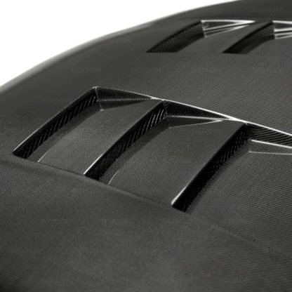 Seibon 93-98 Toyota Supra (JZA80L) TS Style Carbon Fiber Hood - Image 7