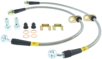 StopTech 04-07 STi & 06-07 WRX Stainless Steel Front Brake Lines - Image 3