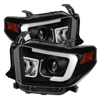 Spyder Toyota Tundra 2014-2016 Projector Headlights Light Bar DRL Black PRO-YD-TTU14-DRL-BK - Image 2