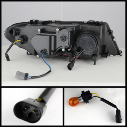 Spyder BMW E46 3-Series 04-06 2 DR Projector Halogen Model- LED Halo Blk PRO-YD-BMWE4604-2DR-HL-BK - Image 4