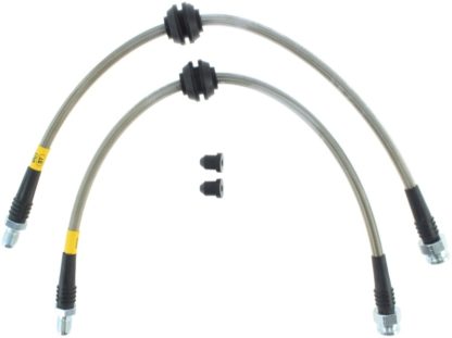 StopTech 07-09 Mazdaspeed3 / 04-07 Mazda 3 Stainless Steel Rear Brake Lines - Image 4