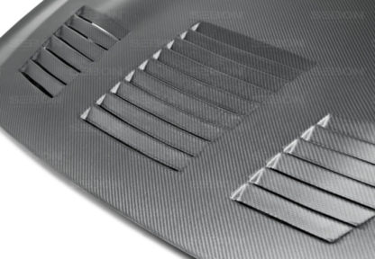 Seibon 09-10 Nissan GTR R35 GT-Dry Carbon Fiber Hood - Image 9