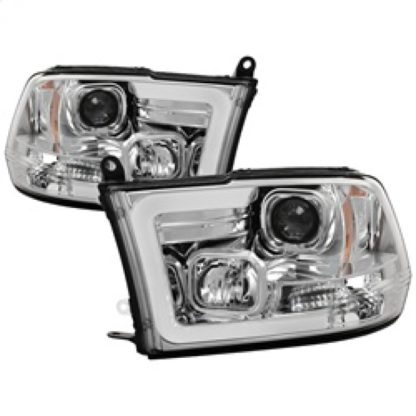 Spyder 09-16 Dodge Ram 1500 V2 Projector Headlights - Halogen - DRL - Chrome (PRO-YD-DR09V2-LBDRL-C) - Image 2