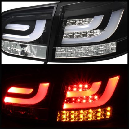 Spyder Volkswagen Golf/GTI 10-13 G2 Type With Light Bar LED Tail Lights Black ALT-YD-VG10-LED-G2-BK - Image 7