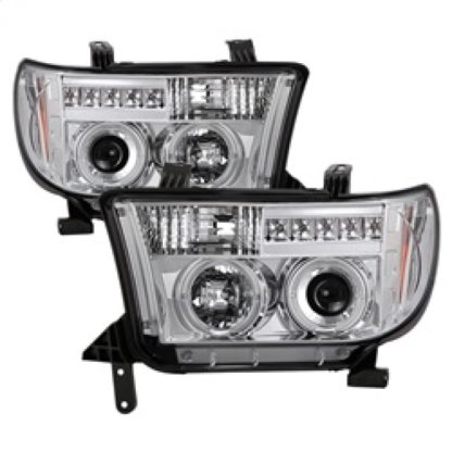 Spyder Toyota Tundra 07-13 Projector Headlights LED Halo LED Chrm PRO-YD-TTU07-HL-C - Image 3