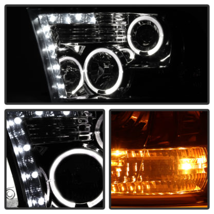 Spyder Dodge Ram 1500 09-14 10-14 Projector Headlights Halogen- LED Halo LED- Smke PRO-YD-DR09-HL-SM - Image 6