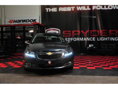 Spyder Chevy Cruze 11-14 Projector Headlights LED Halo -DRL Blk High H1 Low H7 PRO-YD-CCRZ11-DRL-BK - Image 4