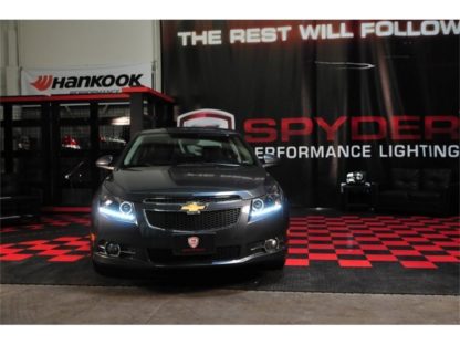 Spyder Chevy Cruze 11-14 Projector Headlights LED Halo -DRL Blk High H1 Low H7 PRO-YD-CCRZ11-DRL-BK - Image 6