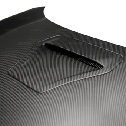 Seibon 17-18 Honda Civic Type-R OEM-Style Dry Carbon Fiber Hood - Image 3