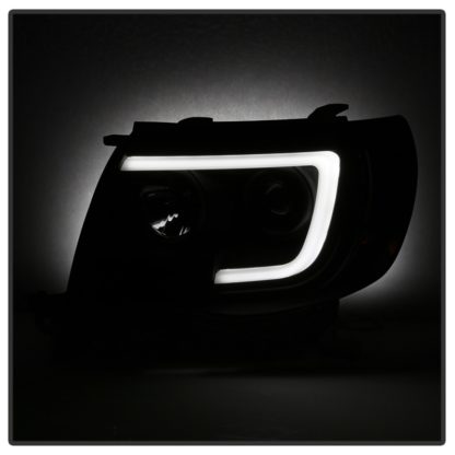 Spyder 05-11 Toyota Tacoma Ver 2 Proj Headlights - Light Bar DRL - Black Smoke PRO-YD-TT05V2-LB-BSM - Image 8