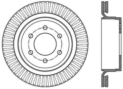 StopTech 12-19 Ford F-150 (w/Manual Parking Brake) Slotted Sport Brake Rotor