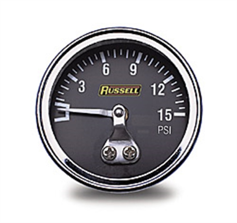 Russell Performance 15 psi fuel pressure gauge (Non liquid-filled) - Image 2