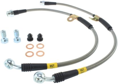 StopTech 07-08 Cadillac Escalade Stainless Steel Front Brake Lines - Image 3