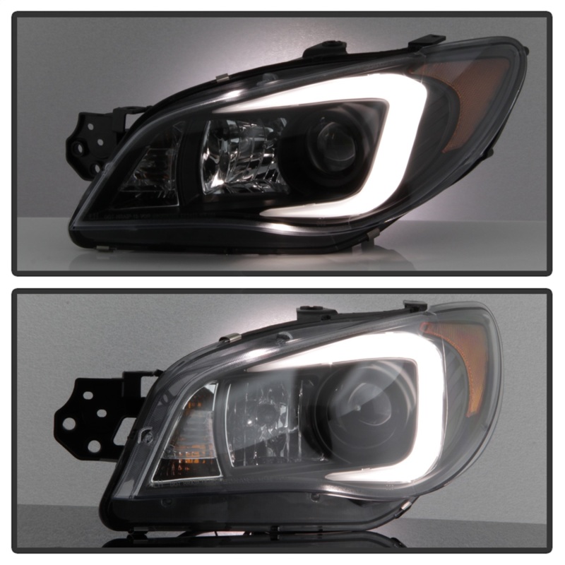 Spyder Subaru WRX 06-07 Projector Headlights - HID Model Only - Black PRO-YD-SWRX06-HID-LBDRL-BK - Image 4