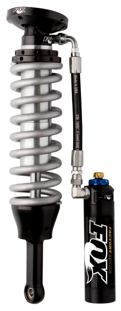 Fox 05+ Tacoma w/UCA 2.5 Factory Series 4.94in. Remote Res. Coilover Shock w/DSC Adj. - Black/Zinc - Image 3