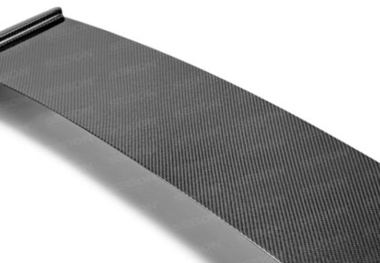 Seibon 08-10 Subaru WRX/STi Hatchback OEM-style Carbon Fiber Rear Spoiler Shaved - Image 3