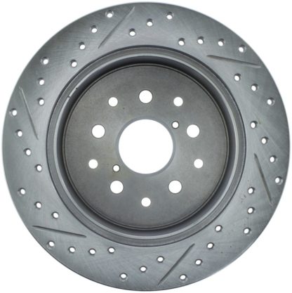 StopTech 01-05 Lexus IS300 / 02-10 Lexus SC430 Sport Slotted & Drilled Rear Left Brake Rotor - Image 5