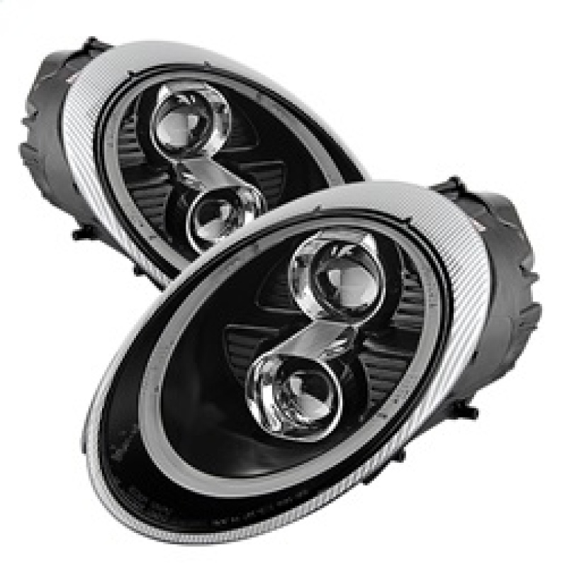 Spyder Porsche 911 05-09 Projector Headlights Xenon/HID Model- DRL LED Blk PRO-YD-P99705-HID-DRL-BK - Image 4